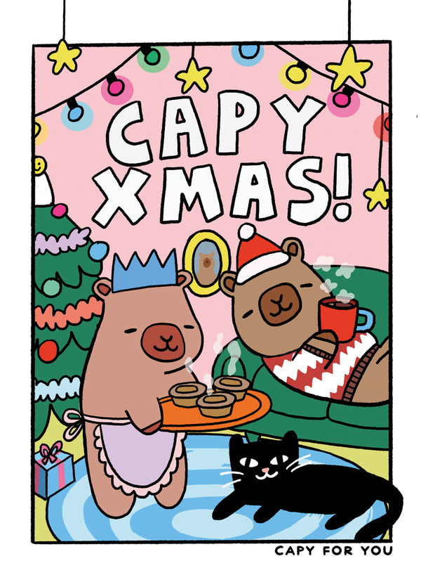 Capy Xmas! Capybara Christmas