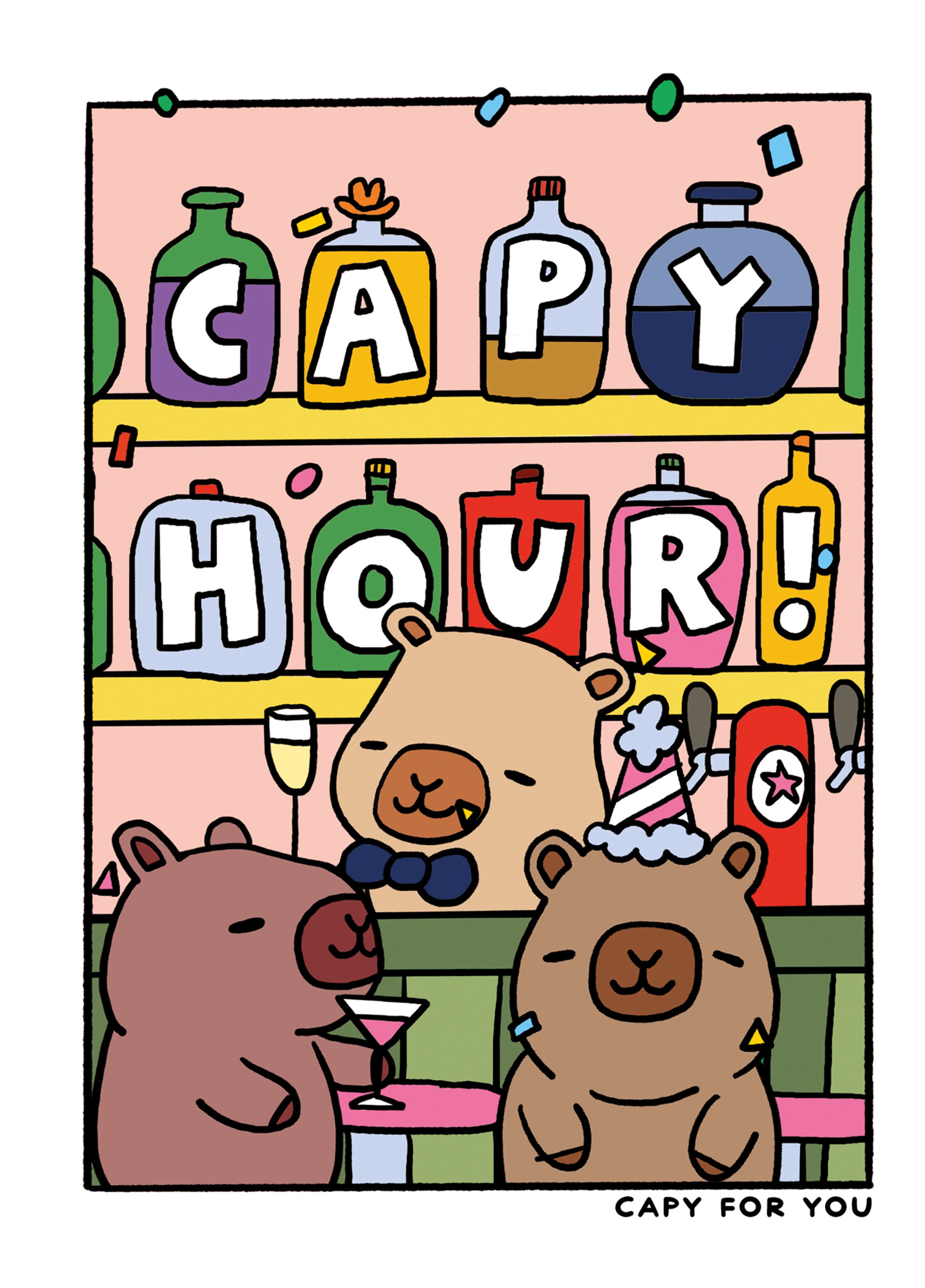Capy Hour! Capybara – Scribbler Cards & Gifts