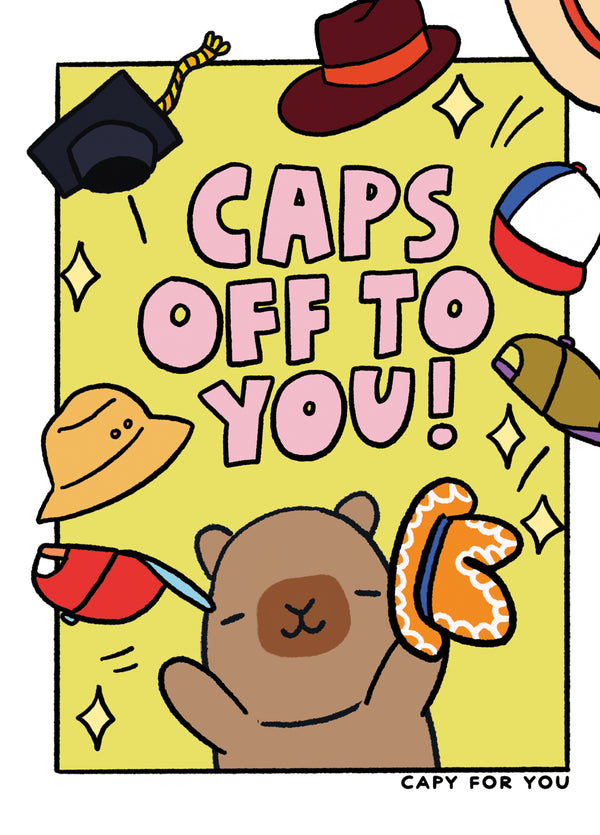 Caps Off To You! Capybara