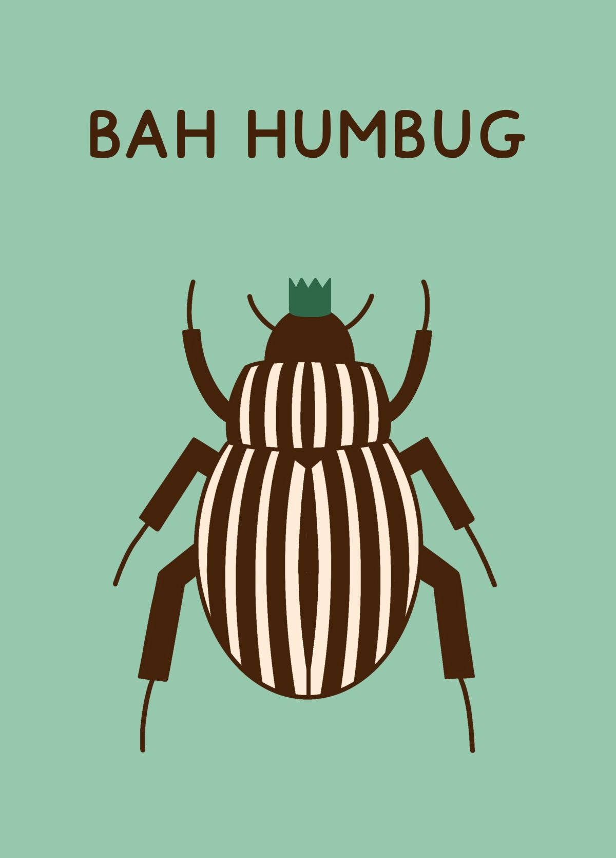 Bah Humbug Beetle Card