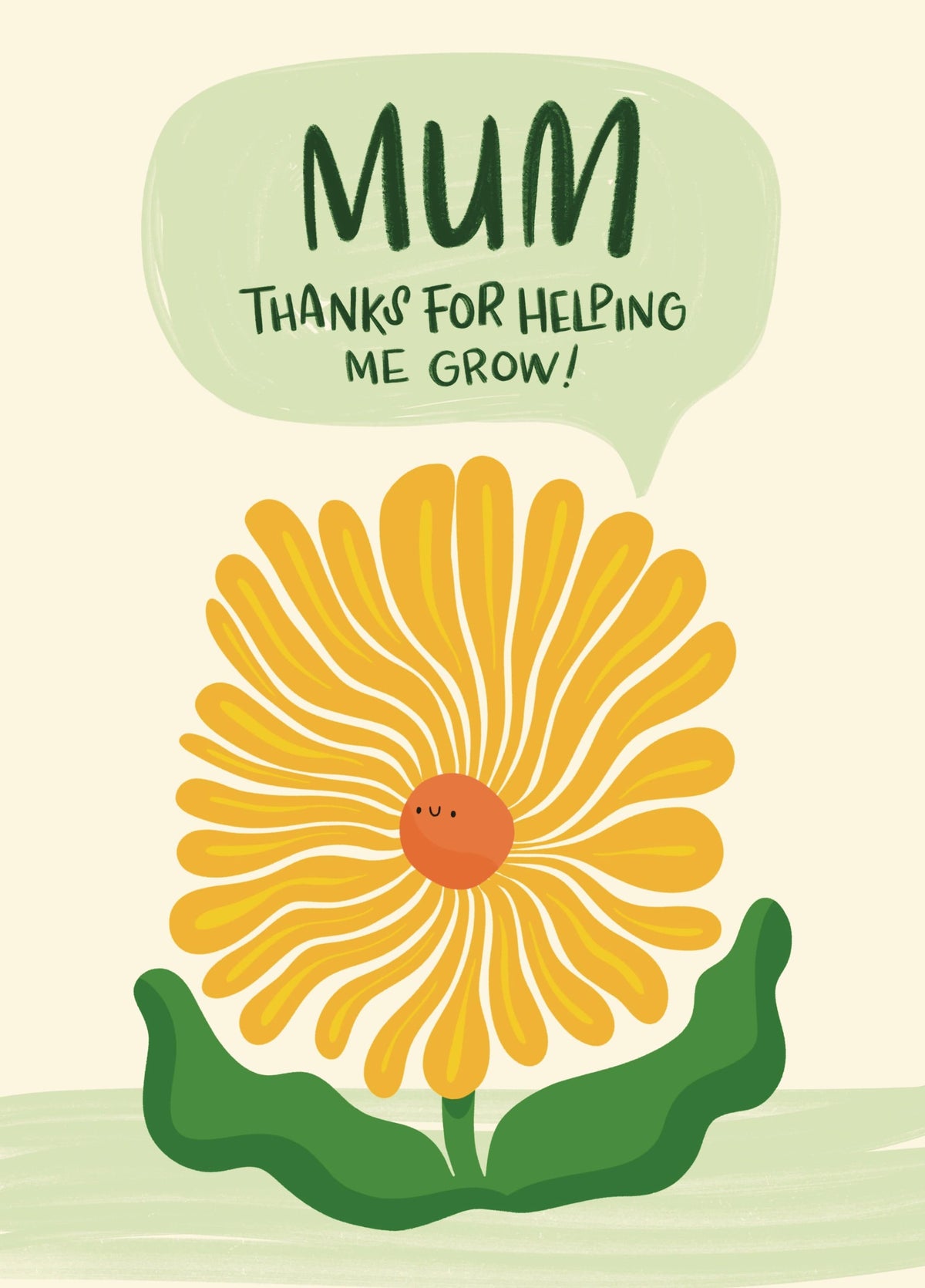 Cute Mum Flower Card