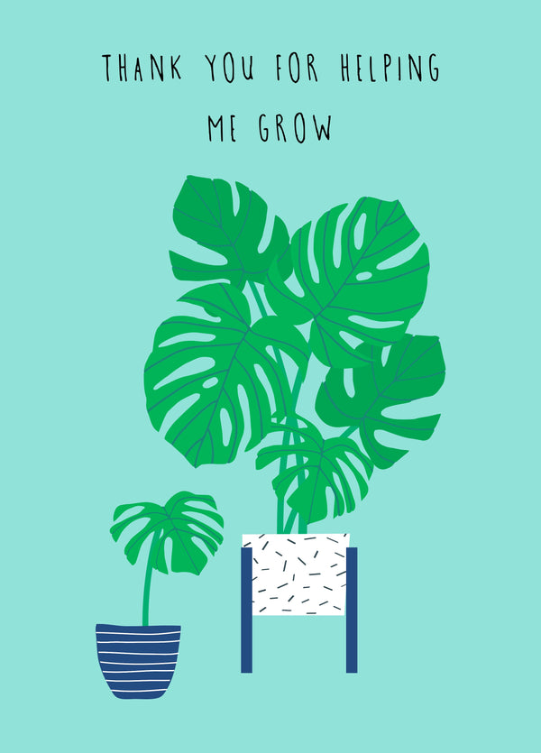 Helping Me Grow Card