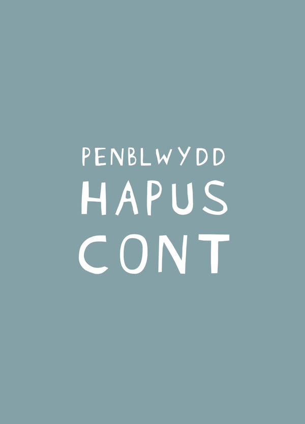 Penblwydd Hapus Cont Card