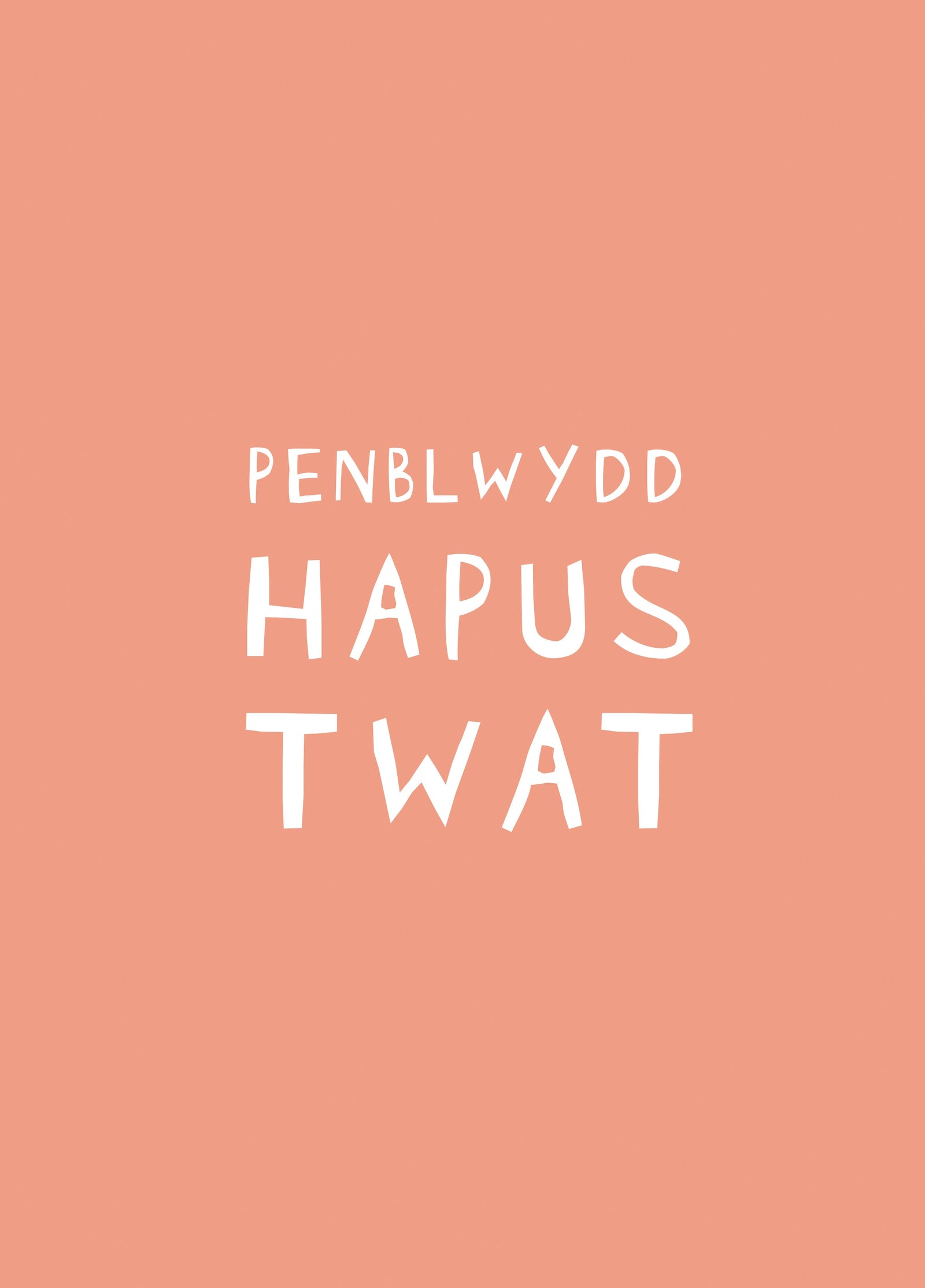 Penblwydd Hapus Twat Card