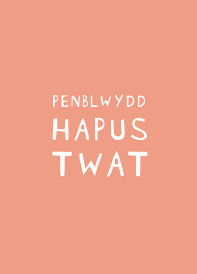 Penblwydd Hapus Twat Card