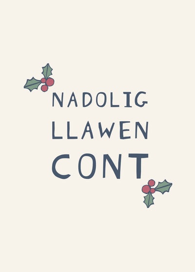 Nadolig Llawen Cont Card