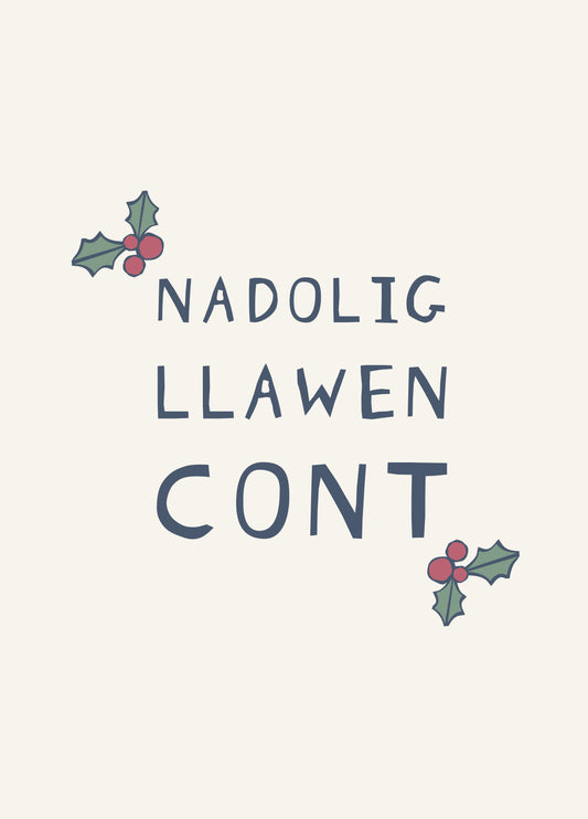 Nadolig Llawen Cont Card