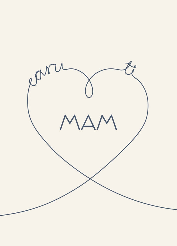 Caru Ti Mam Card