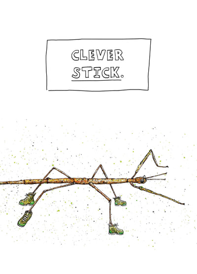 Well Done & Congratulations Card For Clever Sticks!