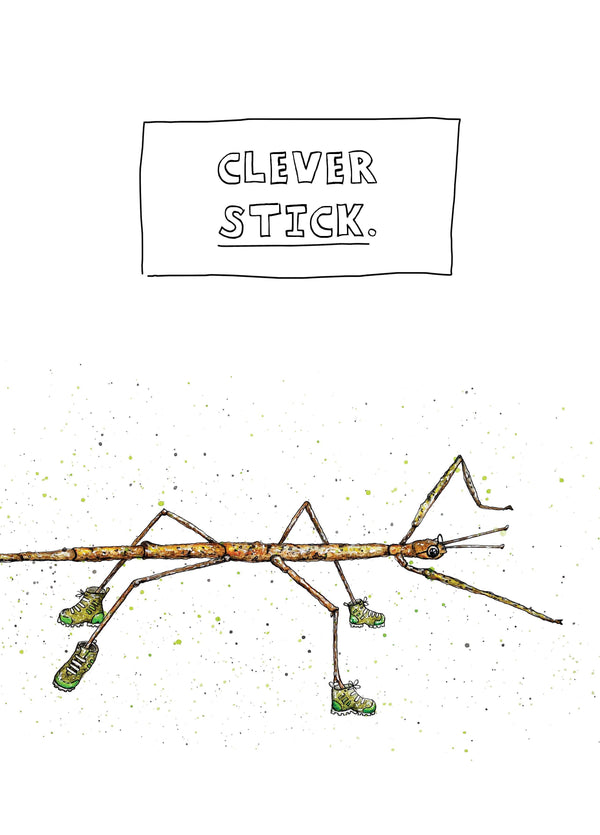 Well Done & Congratulations Card For Clever Sticks!
