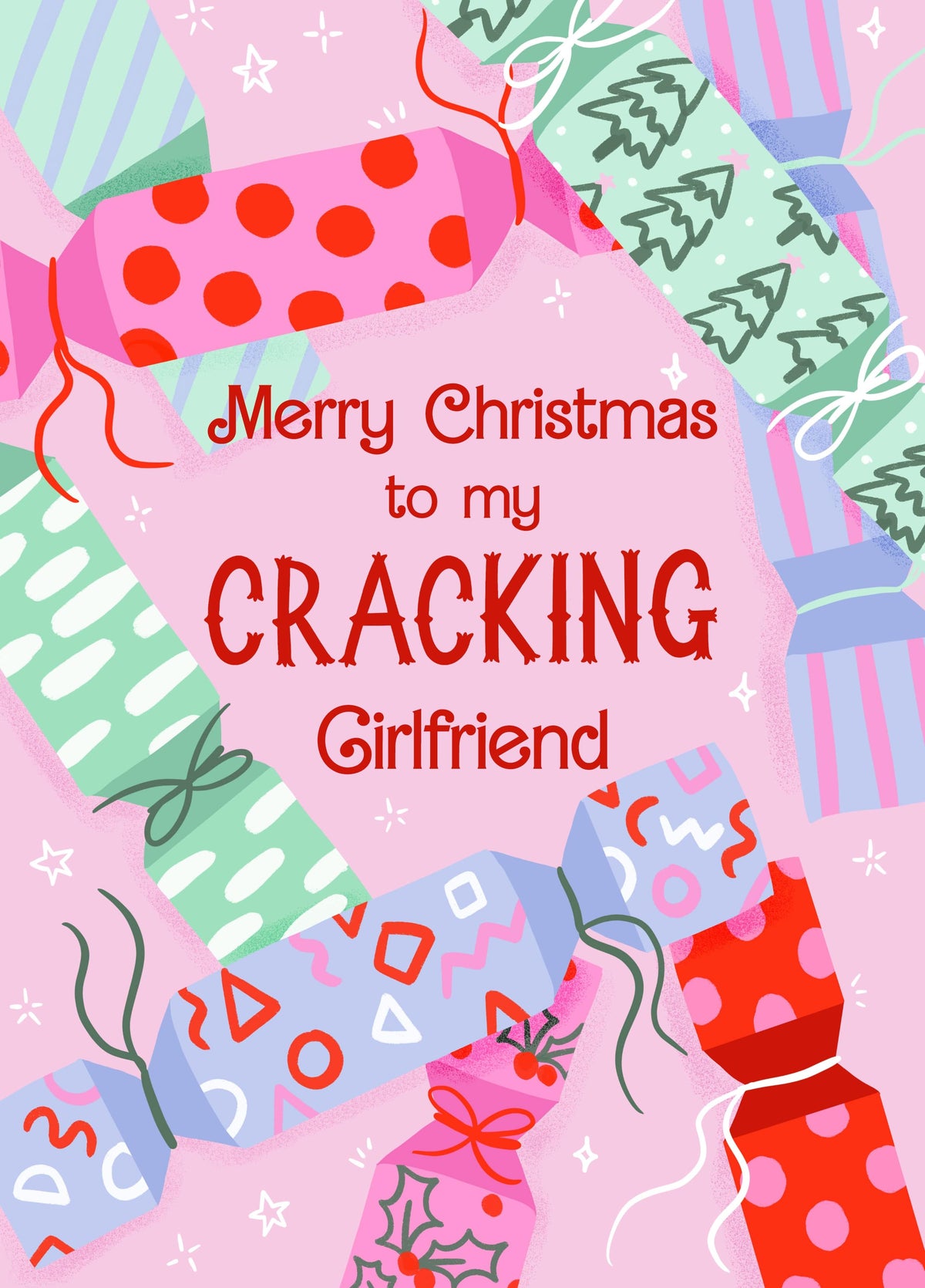 Cracking Girlfriend Christmas Card