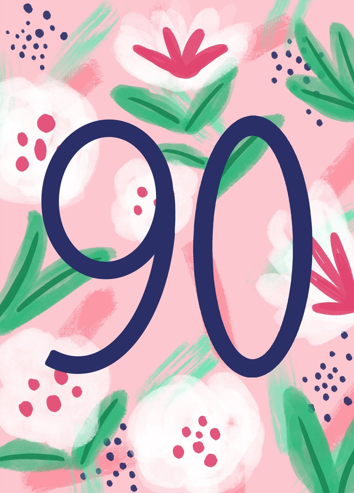 Fashionably 90 Card