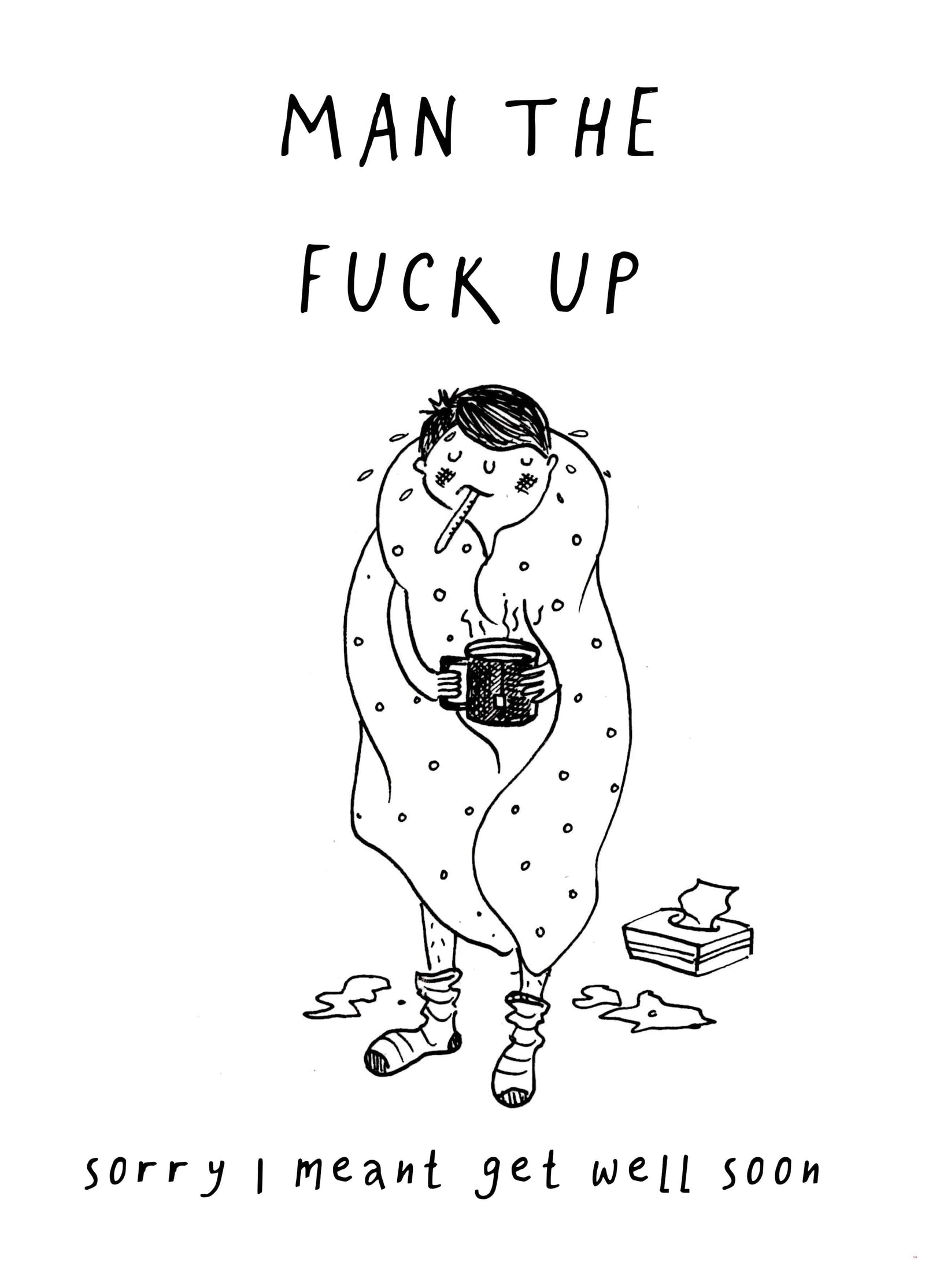 Man The Fuck Up Card