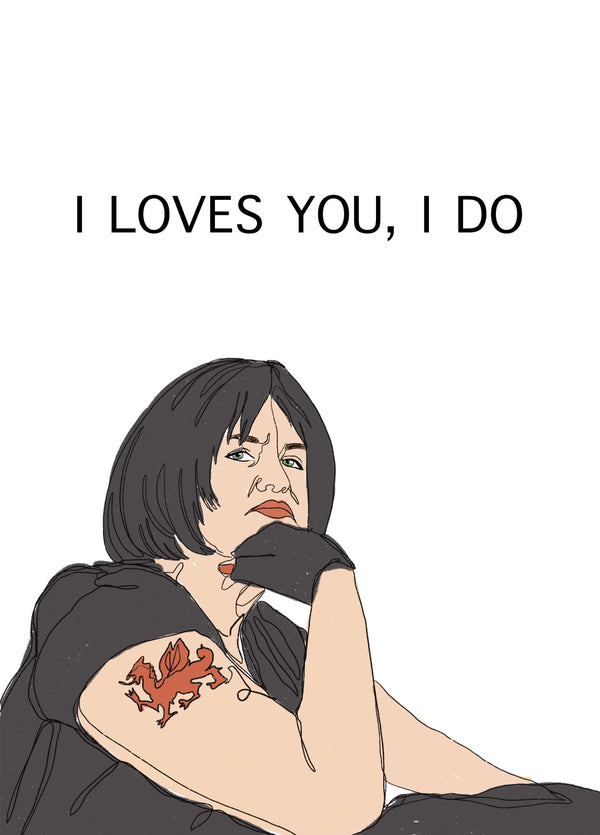 Nessa Jenkins, I Loves You Card