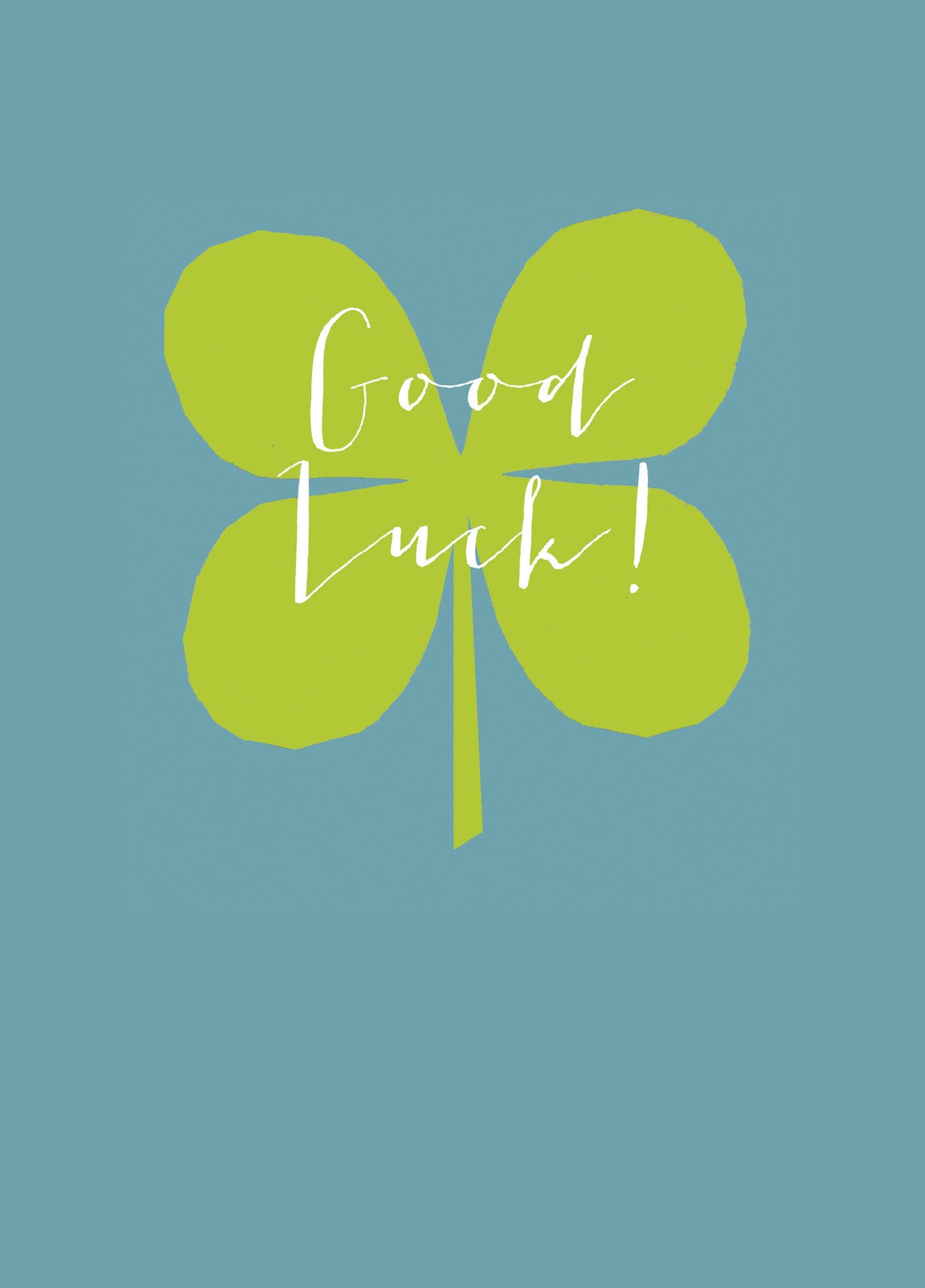 Good Luck Clover Card
