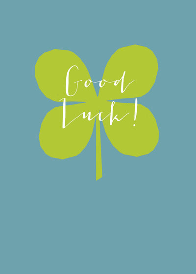Good Luck Clover Card