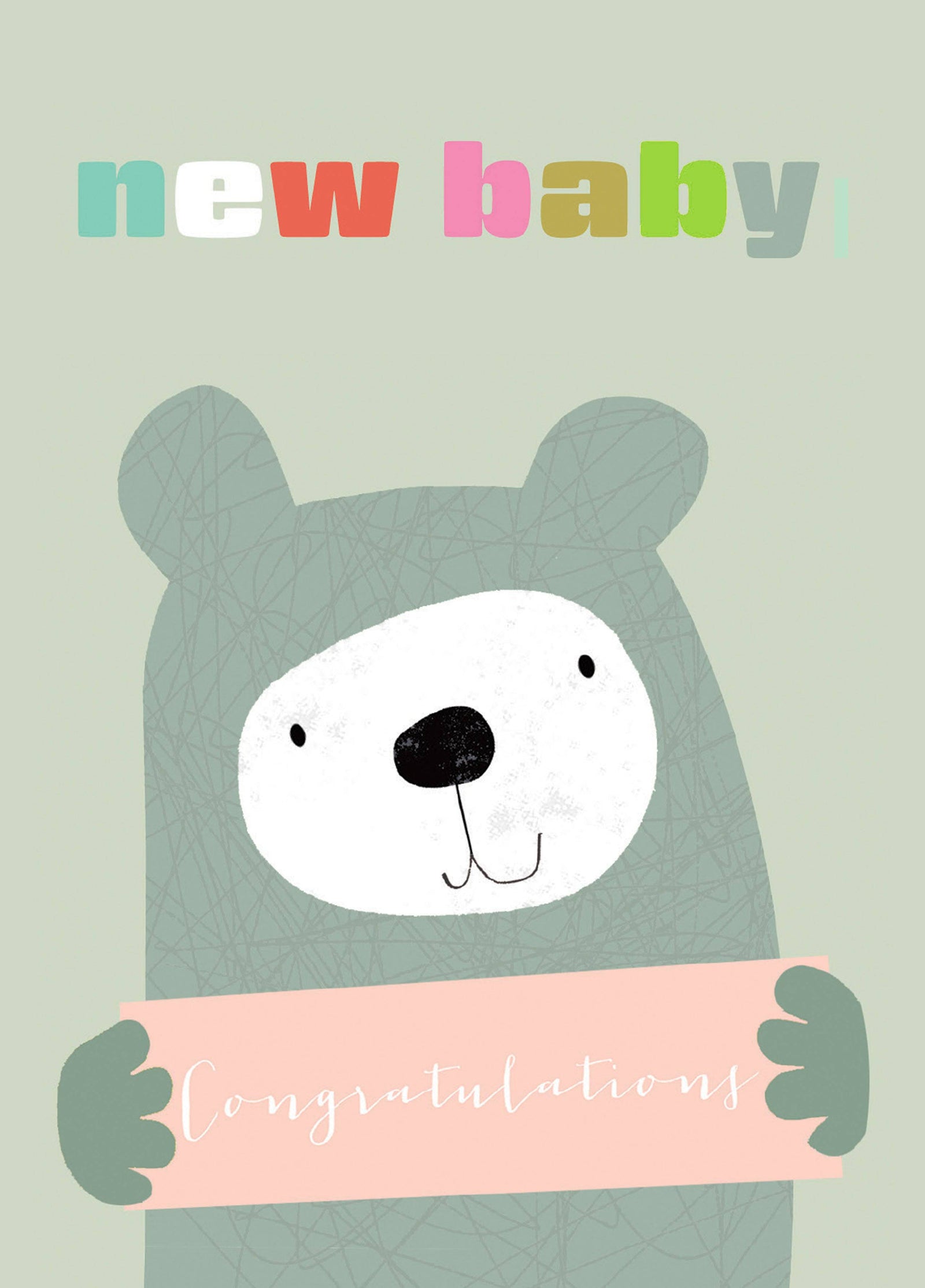 New Baby Bear Card