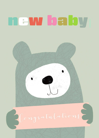 New Baby Bear Card