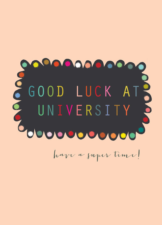 Good Luck At University Card