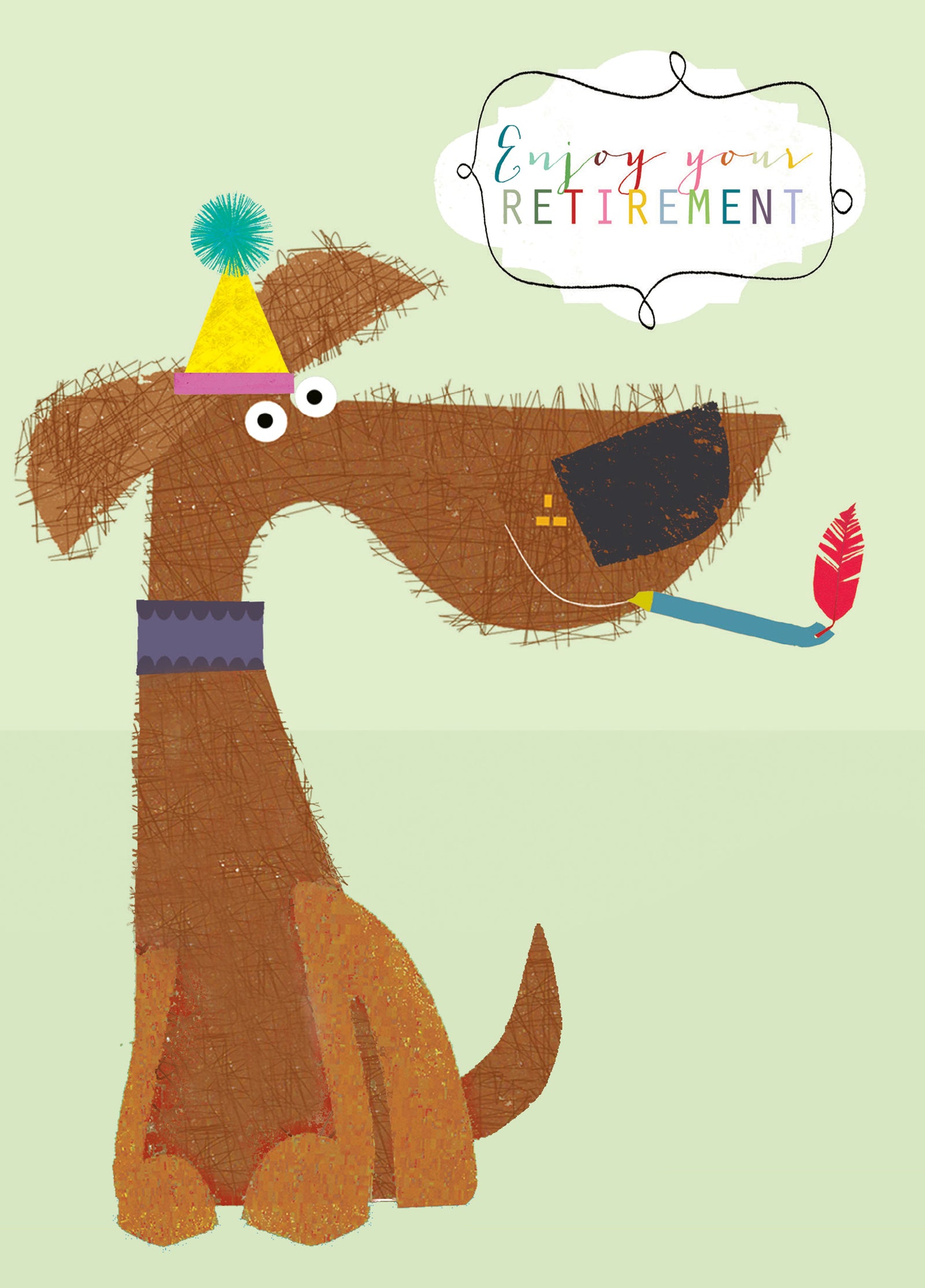 Dog Retirement Card