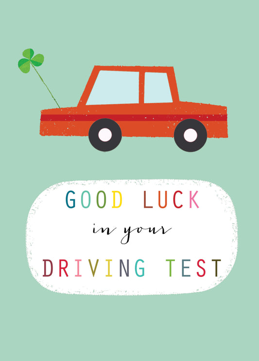 Driving Test Good Luck Card