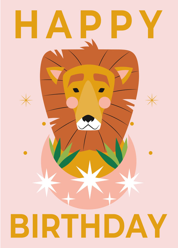 Happy Birthday Leo - Lion Birthday Card