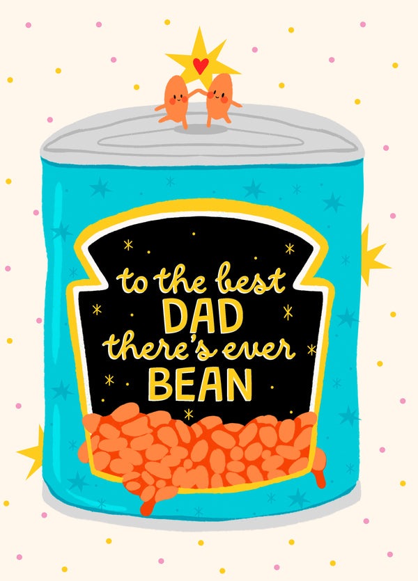 Funny Father's Day Card For A Dad Who's Always Full Of Beans!