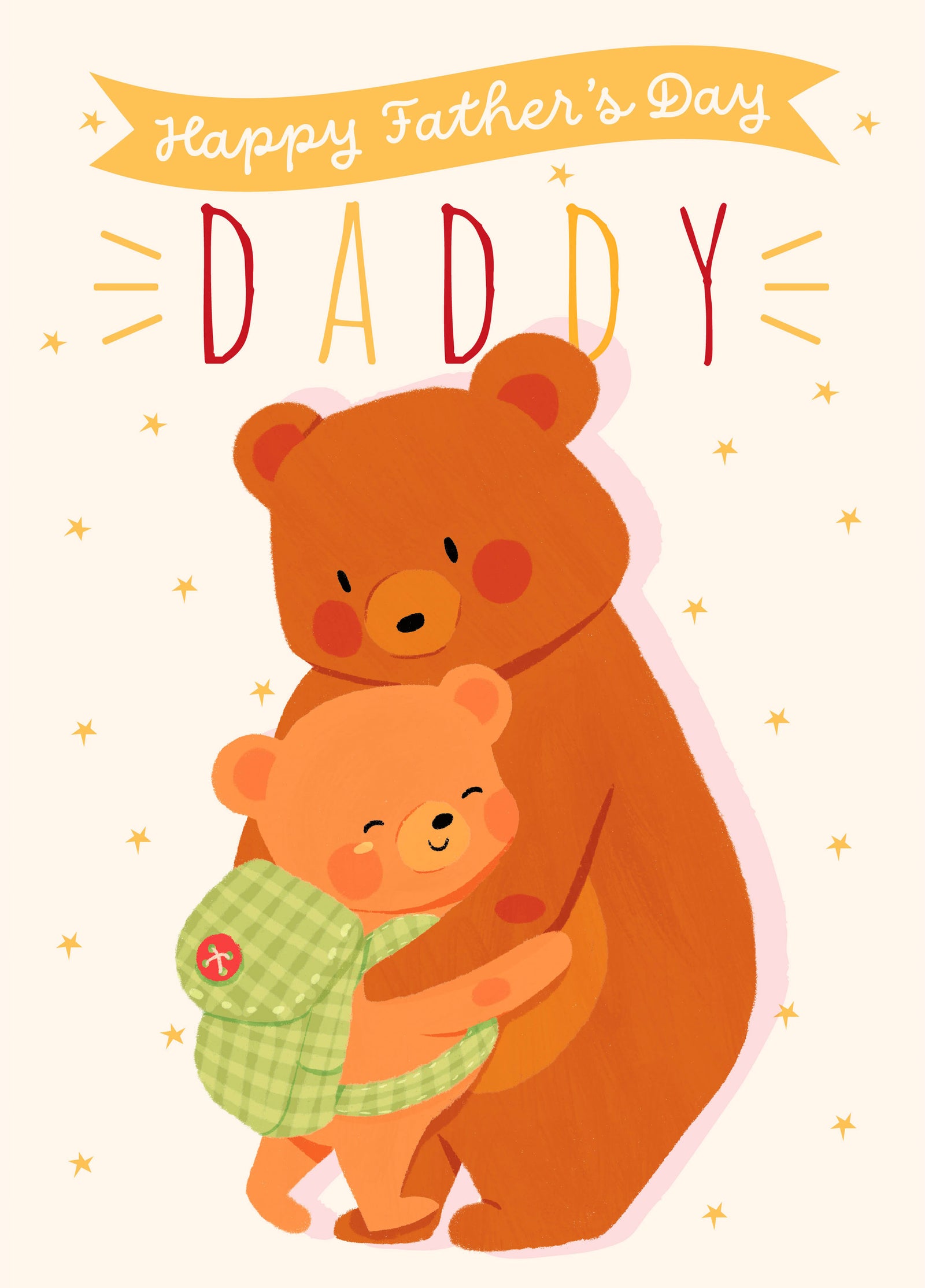 Bear Hugs: Cute Father's Day Card