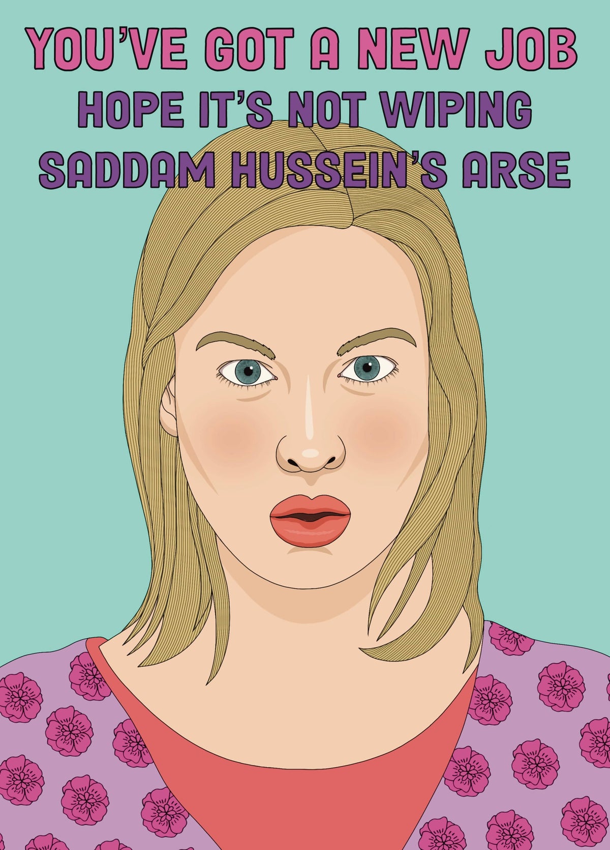 Bridget Jones New Job Card