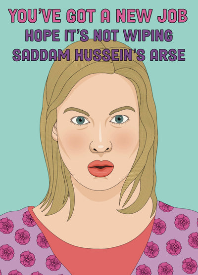 Bridget Jones New Job Card