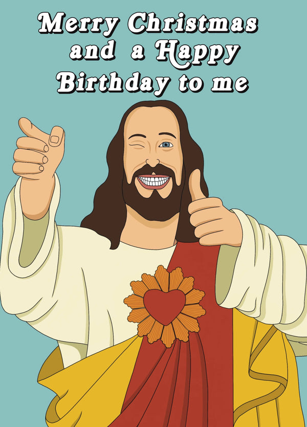 Dogma Buddy Christ Christmas Card