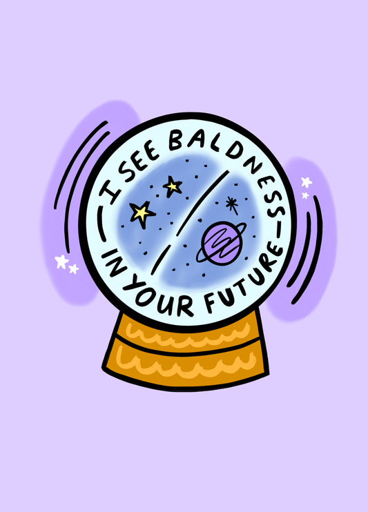 I See Baldness Card