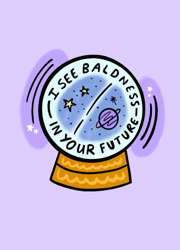 I See Baldness Card