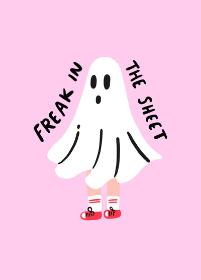 Freak In A Sheet Card