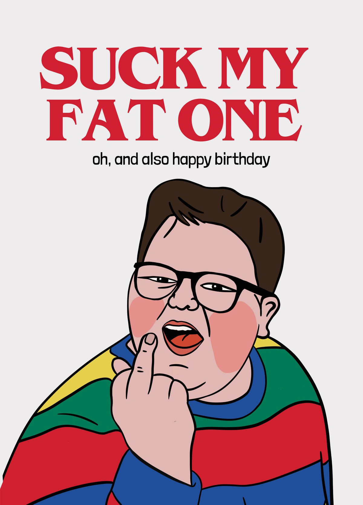 Stranger Things Inspired Delightful Derek Funny Birthday Card