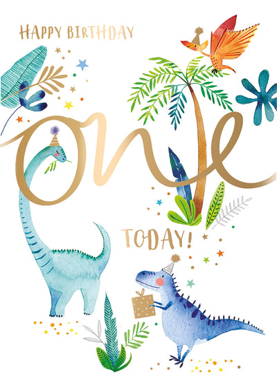 Happy Birthday One Today Card