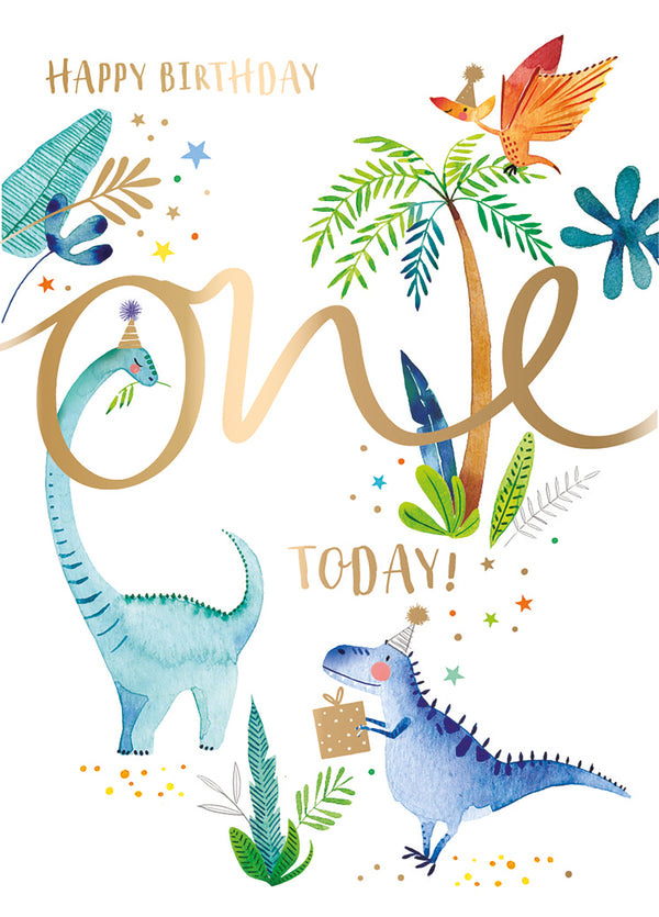 Happy Birthday One Today Card