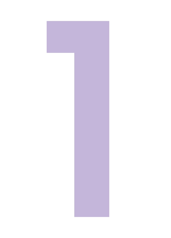 Number 1 Birthday Card