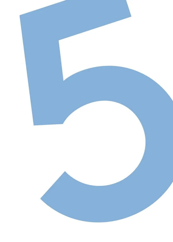 Number 5 Birthday Card