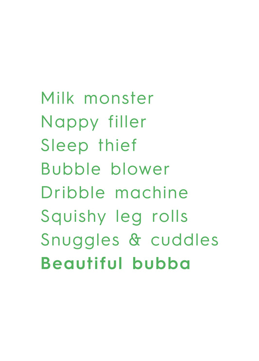 Beautiful Bubba Card