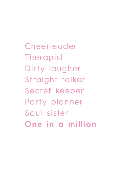 One In A Million Card