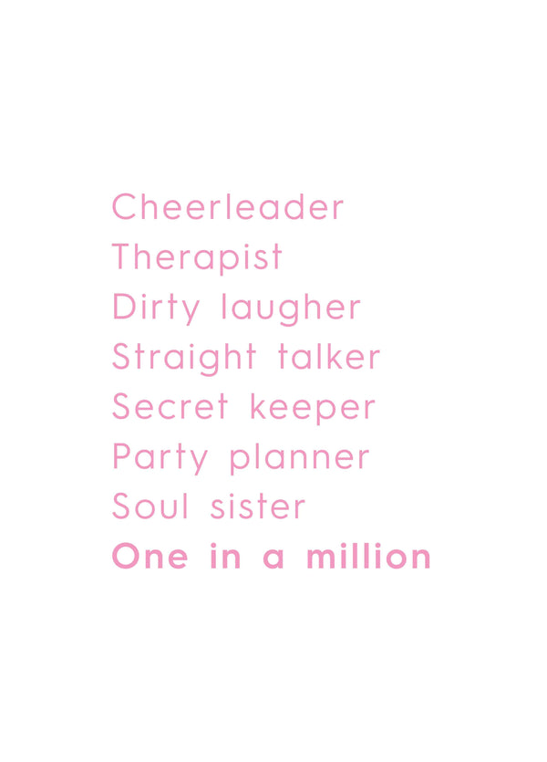 One In A Million Card