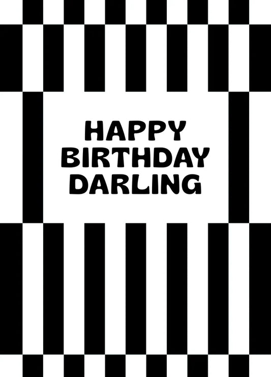 Happy Birthday Darling Card