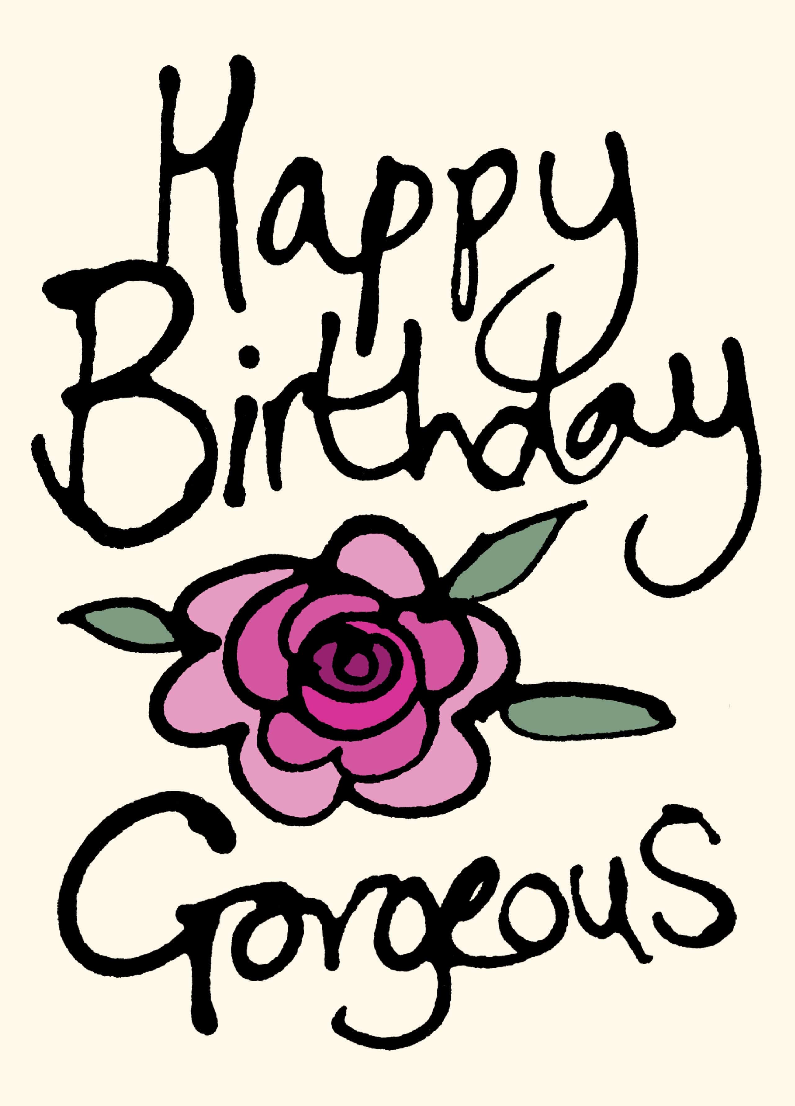 White Cotton Cards Geburtstagskarte – Handgemacht, Mit Strass, „Happy Birthday To A Gorgeous Little Girl“, 16x16 Cm