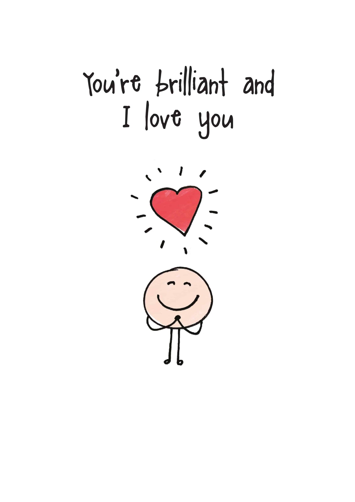 You're Brilliant Card