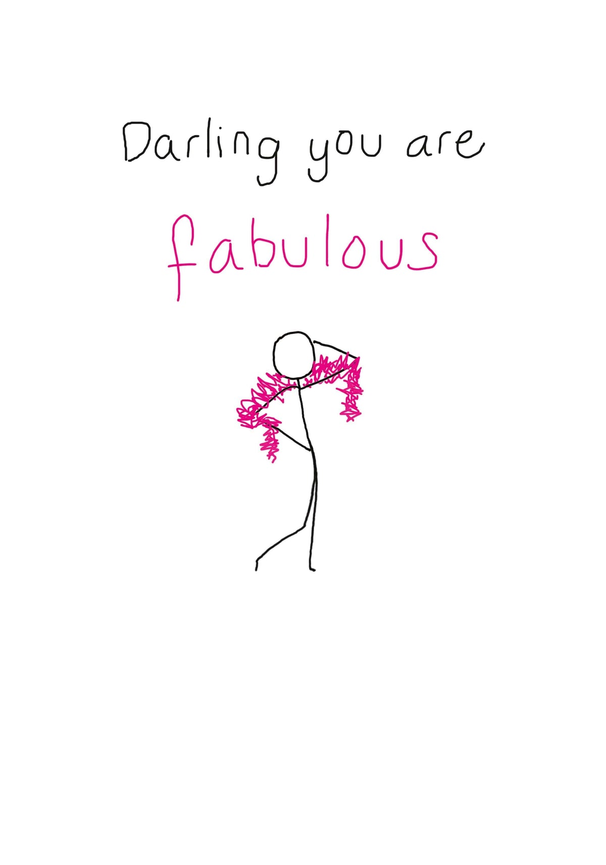 Darling You Are Fabulous Card