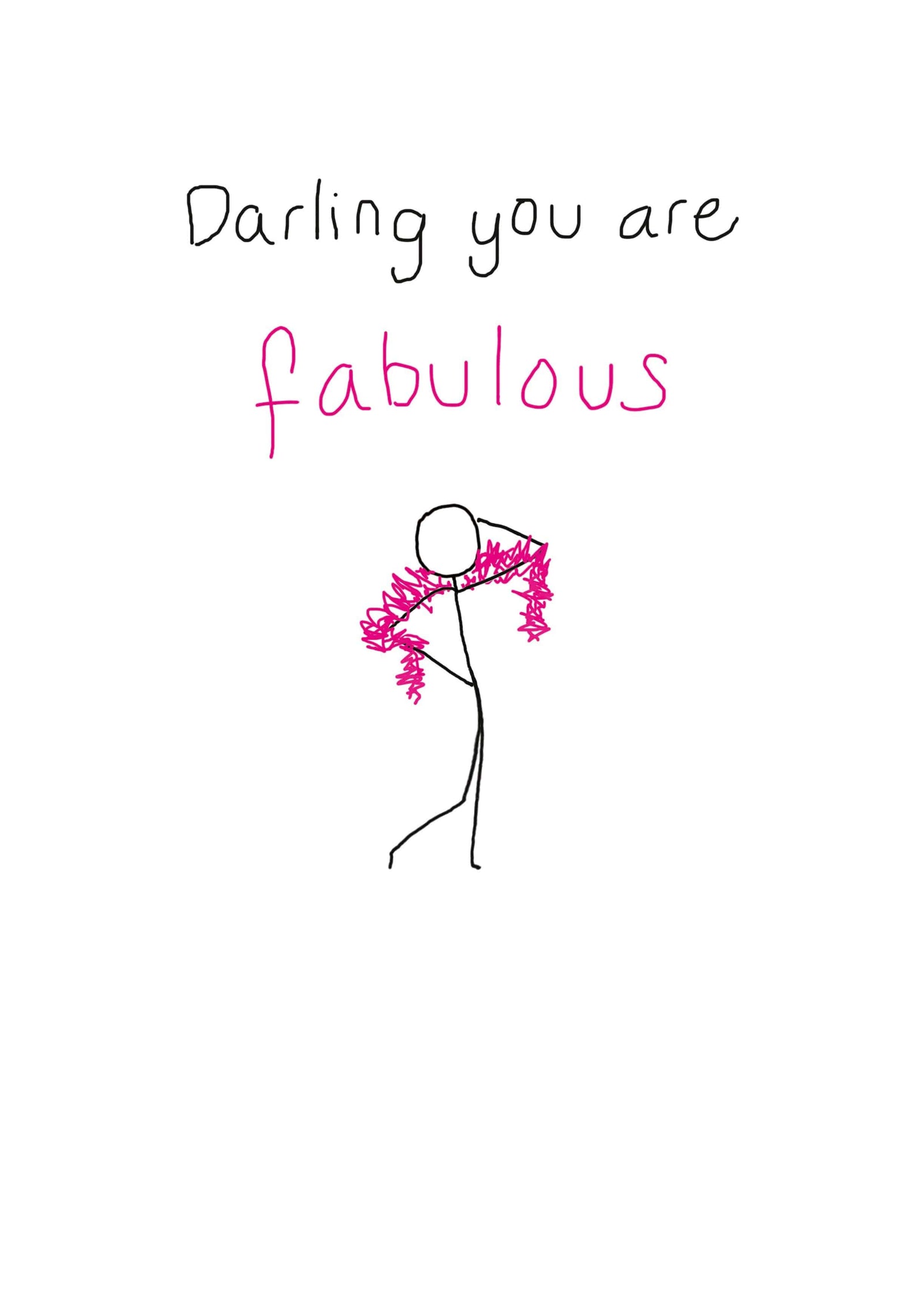Darling You Are Fabulous Card