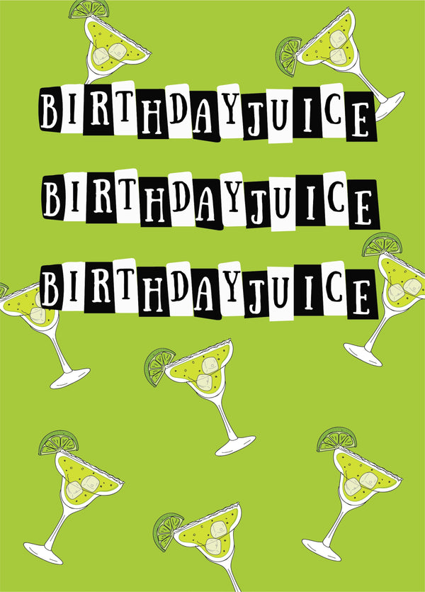 Birthday Juice - Beetlejuice Themed Birthday Card
