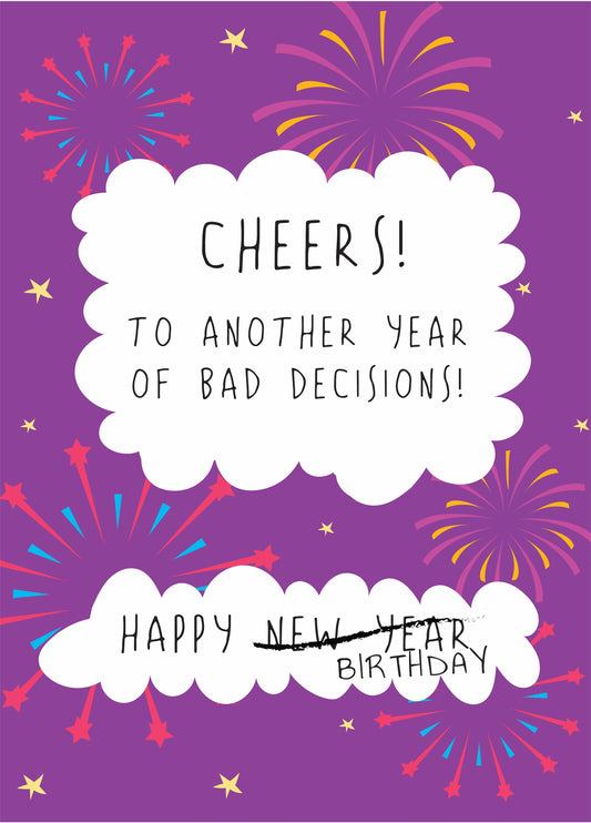 New Year Birthday - Happy Birthday