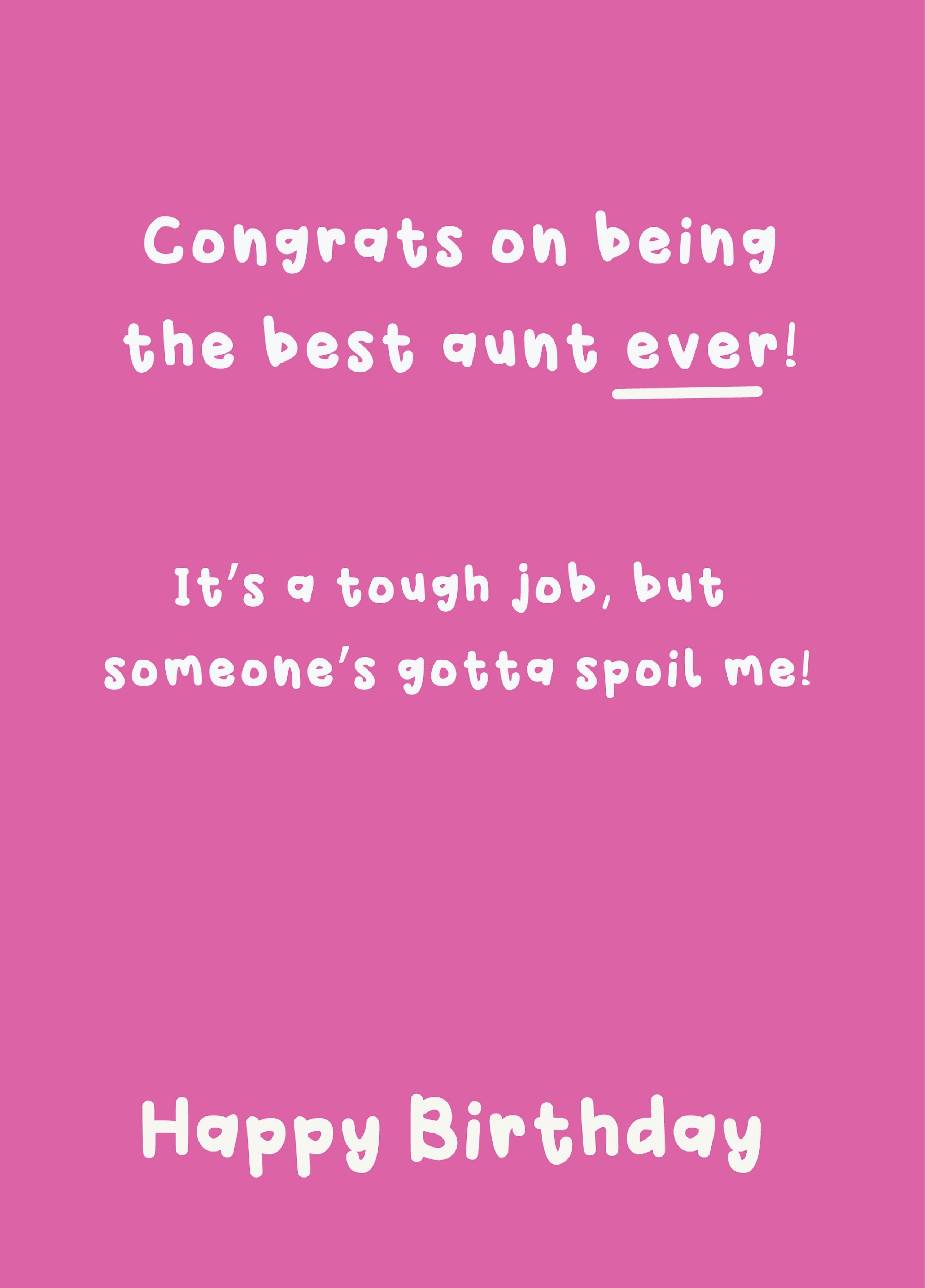 Best Aunt Ever - Happy Birthday Auntie – Scribbler Cards & Gifts